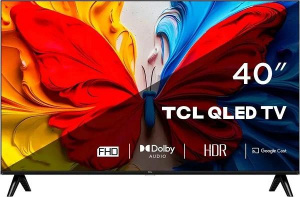 Телевизор TCL 40" 40S5K  Direct LED, QLED, FullHD, 60 Гц, Google TV (EAC Гарантия TCL)