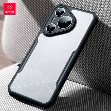 Противоударная накладка Xundd для HW Pure 70 Pro / 70 Pro+ прозрачная с черными бортами - фото 5