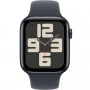 Apple Watch MXG23 Series SE (2nd Gen) 44mm Midnight Al Mid SB (черный-черный силикон) ML