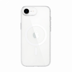 Пластиковая накладка Clear Case с MagSafe совместимая с iPhone 16E/17E прозрачная LB