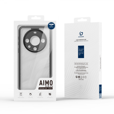 Пластиковая накладка Dux Ducis Aimo series для Huawei Mate 60 Pro/60 Pro Plus черный кант - фото 3