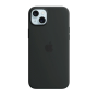 Накладка Silicone Case с MagSafe совместимая с iPhone 15 Plus черная UAE