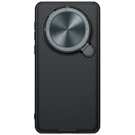 Противоударная пластиковая накладка с защитой камеры Nillkin Camshield Prop Magnetic для Huawei Mate 60 Pro/60 Pro Plus черная