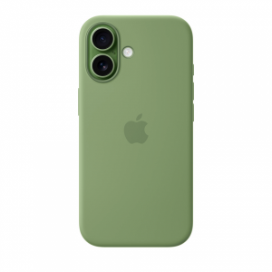 Накладка Silicone Case с MagSafe совместимая с iPhone 17 зеленая SZ