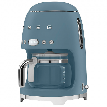 Капельная кофеварка SMEG DCF02SBMEU, 10 чашек, 1,4 л, цвет синий шторм