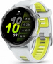 Умные Часы Garmin Forerunner 970 AMOLED титановый с белым ремешком (010-02969-61) (Тайвань)