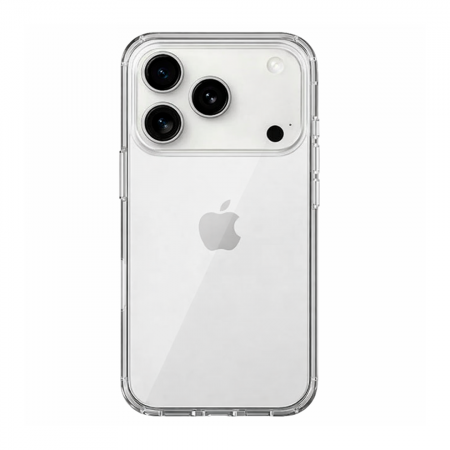 Силиконовая накладка VERRATON совместимая с iPhone 17 Pro Max прозрачная в техпаке