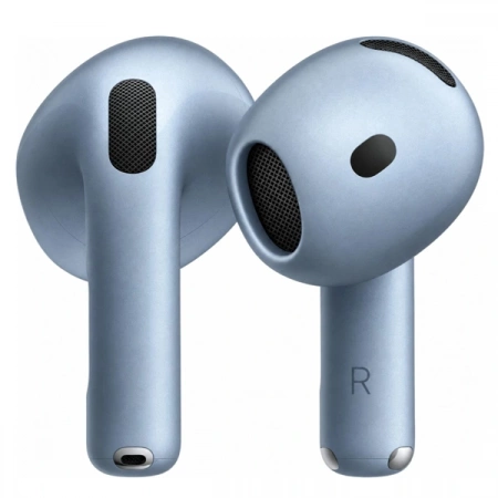 Apple AirPods 5 Беспроводная зарядка (с шумоподавлением) Pro Blue (серебристо-синие) - фото 3