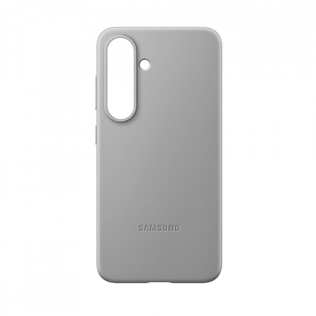 Кожаная накладка Kindsuit Case совместимая с Samsung S25 Plus/S24 Plus серая (оригинал) - фото 3