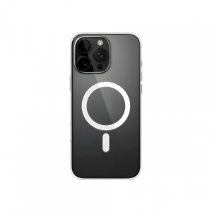 Пластиковая накладка Magnetic с MagSafe совместимая с iPhone 16 Pro прозрачная 