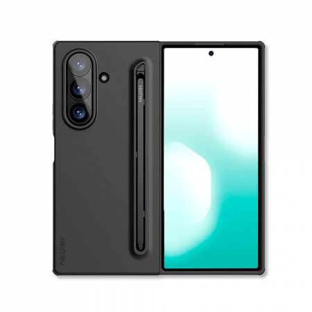 Пластиковая накладка NILLKIN Flex Pure Fold Case+стилус совместимая с Samsung Z Fold7 черная