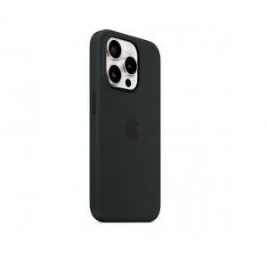 Накладка Silicone Case с MagSafe совместимая с iPhone 15 Pro черная SZ