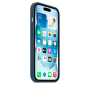 Накладка Silicone Case с MagSafe совместимая с iPhone 15 Pro синий титан SZ
