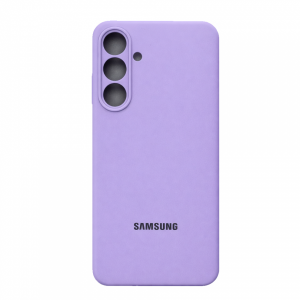 Накладка Silicone Case с MagSafe совместимая с Samsung S25 /S24 лавандовая