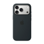 Накладка Silicone Case с MagSafe совместимая с iPhone 17 Pro Max черная LB