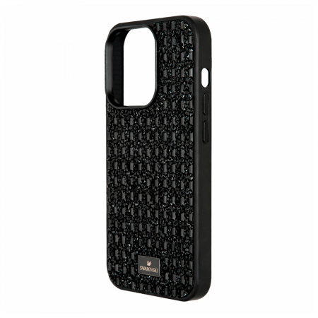 Накладка SWAROVSKI совместимая с 15 Pro со стразами Black - фото 2