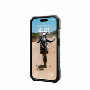 Противоударная накладка UAG Pathfinder с MagSafe совместимая с iPhone 15 Pro земляной комуфляж