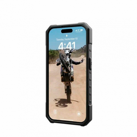 Противоударная накладка UAG Pathfinder с MagSafe совместимая с iPhone 15 Pro земляной комуфляж - фото 2