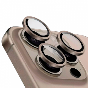 Защитное стекло на камеру совместимый с iPhone 16 Pro/16 Pro Max пустынный титан