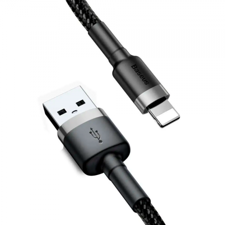 Кабель Baseus USB/Lighting 2.0A 3m черный - фото 2