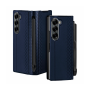 Чехол книжка+стилус Dux Ducis Bril series для Samsung Galaxy Z Fold 6 экокожа синяя