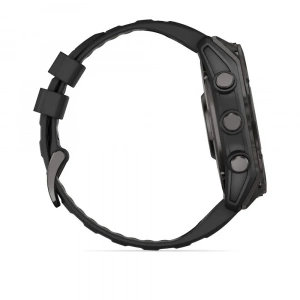 Умные часы Garmin Fenix 8 51 mm AMOLED Sapphire Carbon Gray DLC черный силикон (010-02905-20) (Тайвань)