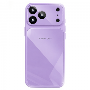 Пластиковая накладка Genuine совместимая с iPhone 18 Pro/17 Pro фиолетовая