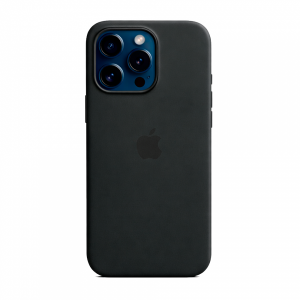 Накладка Silicone Case совместимая с iPhone 15 Pro Max черная