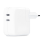 Сетевое зарядное устройство Apple 35W (Dual USB-C) (белый) LB