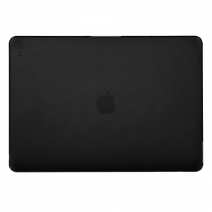 Чехол из эко-кожи Uniq Claro совместимый с Macbook Air 13 (M2/M3/M4 2022-2025) черный