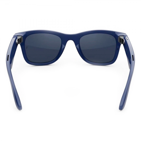 Ray Ban Meta Wayfarer (Gen2) RW4012 Shinny Cosmic Blue/Transitions saphire (глянцевая космически-синяя рамка/синий фотохром) L дефект пластика - фото 4