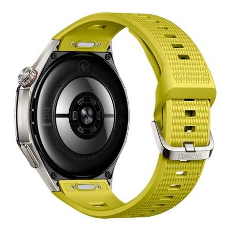 Смарт-часы Huawei Watch GT 7 Pro (TUM-B49) титановый корпус/желтый ремешок из фторэластомера ЕАС - фото 4