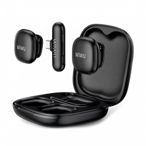 Петличный беспроводной микрофон WiWU Wi-WM006 AI Adaptive Noise Reduction Black (черный) (Китай)