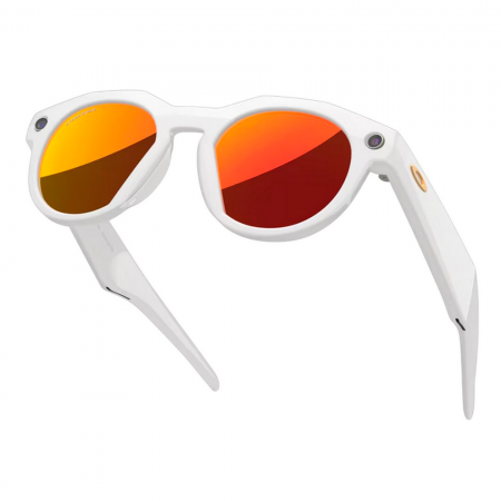Умные очки Oakley Meta HSTN 00W8002 Warm Grey /Prizm Ruby (сеаря оправа / рубиновые линзы) - фото 2