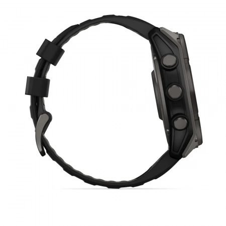 Умные часы Garmin Fenix 8 51mm Solar Sapphire DLC Carbon Grey titanium with black peddle gray (сапфирово-титановый с серым ремешком) (010-02907-10) - фото 6
