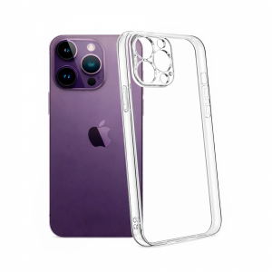 Силиконовая накладка 0.3 мм совместимая с Apple iPhone 14 Pro Partner прозрачная