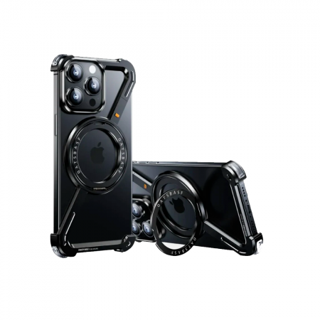 Алюминиевая накладка Z Creative Phone Case с MagSafe совместимая с iPhone 16 Pro черный титан - фото 2
