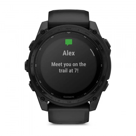 Умные часы Gаrmin ТACTIX 8 51мм Elite Sоlar Sаpрhirе DLC titanium with black silicone band (чеpный титан с черным ремешком) (010-03407-10) - фото 3