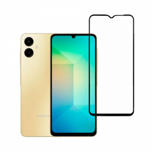 Защитное стекло совместимое с Samsung A 06 полноэкранное 