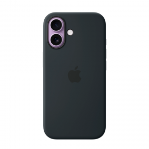 Накладка Silicone Case с MagSafe совместимая с iPhone 17 черная LB