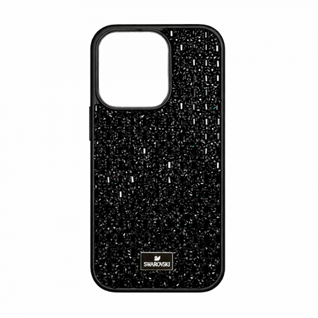 Накладка SWAROVSKI совместимая с 15 Pro со стразами Black
