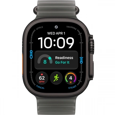 Apple Watch MJAY4 Series Ultra 4 Cellular 49mm Black Ti Trn Black Ocean Band (черный/ремешок полупрозрачный чёрный океан) - фото 3