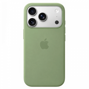 Накладка Silicone Case с MagSafe совместимая с iPhone 17 Pro Max зеленая LB