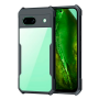 Противоударная накладка Xundd для Google Pixel 8A прозрачная с черными бортами