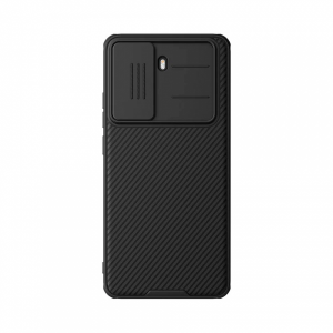 Противоударная накладка Nillkin Camshield Pro Case совместимая с ПОКО X7 Pro черная с защитой на камеру