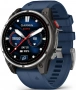 Умные часы Garmin Quatix 8 Pro 47mm Amoled Sapphire LTE (010-03198-50) (Синий силиконовый ремешок) EAC