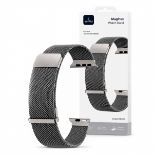 Браслет милановская петля WIWU MagFlex Watch Band (WB302) совместимый с Apple Watch (44/45/46/49mm) Silver (серебро)