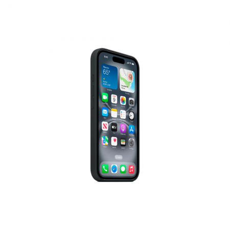 Силиконовая накладка Puloka с MagSafe совместимая с iPhone 16 черная - фото 2