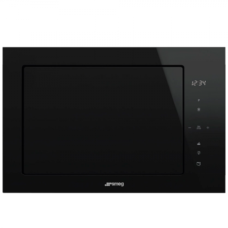 Встраиваемая микроволновая печь SMEG FMI625CN, 26 л, цвет черный