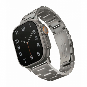 Ремешок UNIQ Osta совместимый c Apple Watch (42/44/45/49 mm) блочный серебро